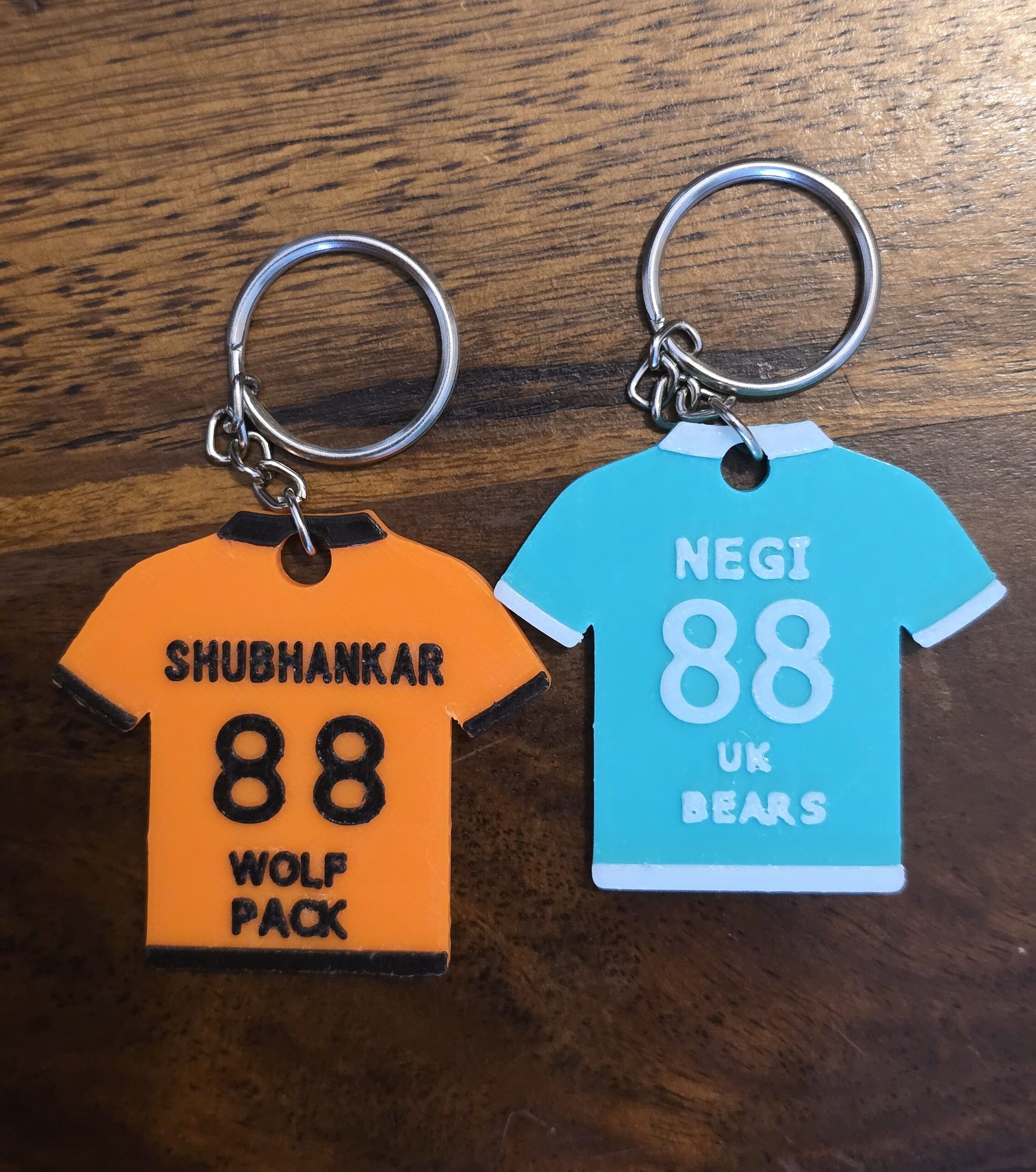 Customized Jersey Keychain - Personalized Sports Gift - Image 2